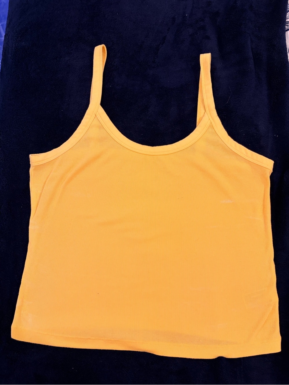 wild fable Yellow Ribbed Spaghetti Strap Tank Top
